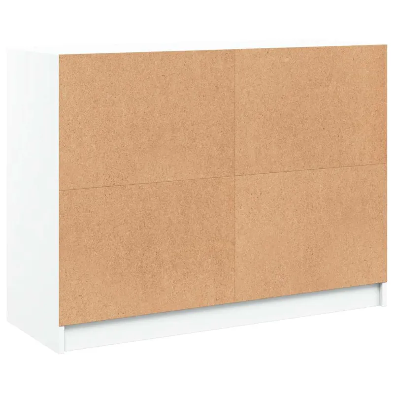 Šoninė spintelė, balta, 102x37x75,5 cm, apdirbta mediena