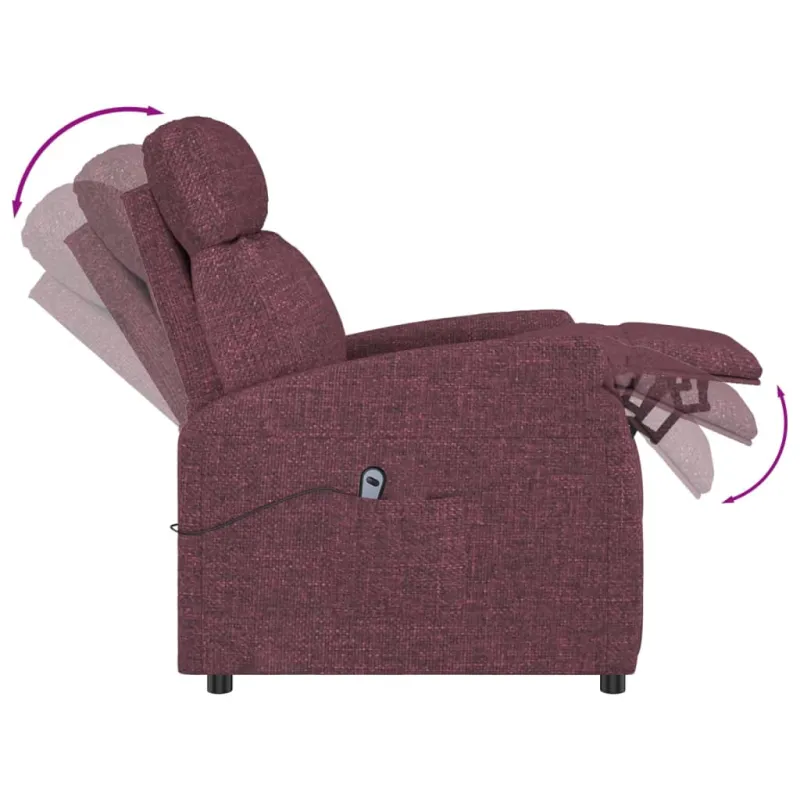 Atsistojantis krėslas, violetinės spalvos, audinys