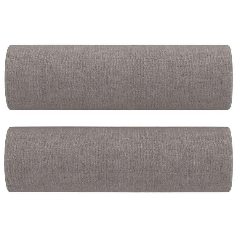 Sofos komplektas su pagalvėmis, 2 dalių, taupe, audinys