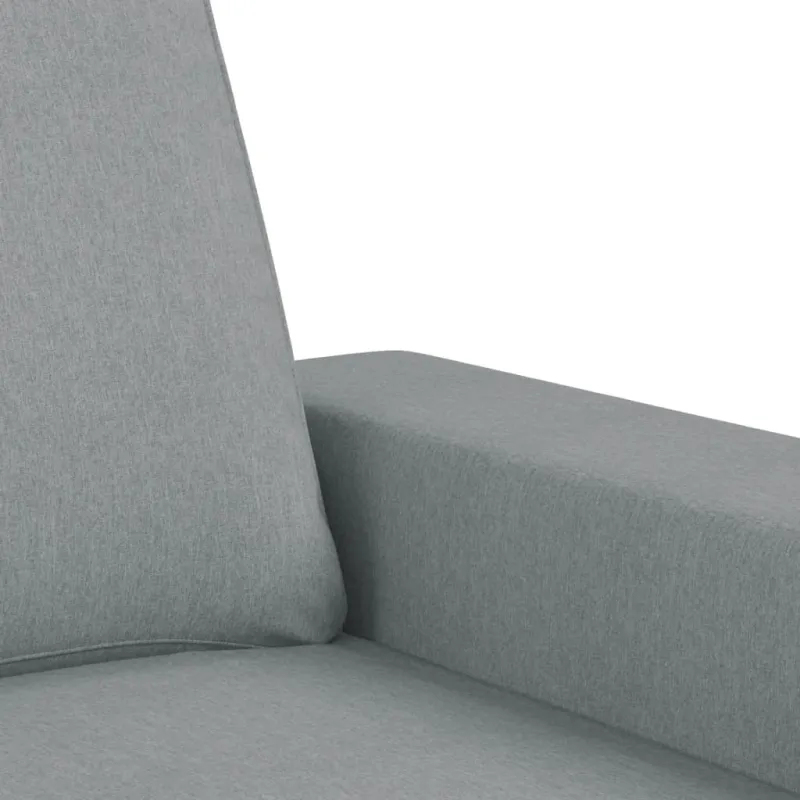 Sofos komplektas, 4 dalių, šviesiai pilkos spalvos, audinys