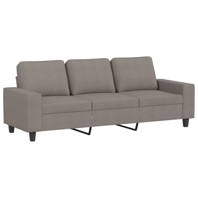 Sofos komplektas, 4 dalių, taupe spalvos, audinys