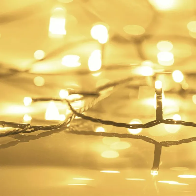 300 LED lempučių girlianda, šiltos baltos spalvos, 30m, PVC
