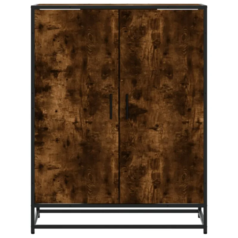 Spintelė batams, dūminio ąžuolo, 75x38x97,5cm, mediena/metalas