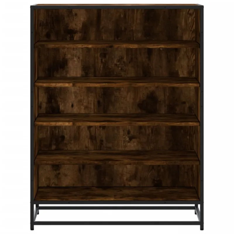 Spintelė batams, dūminio ąžuolo, 75x38x97,5cm, mediena/metalas