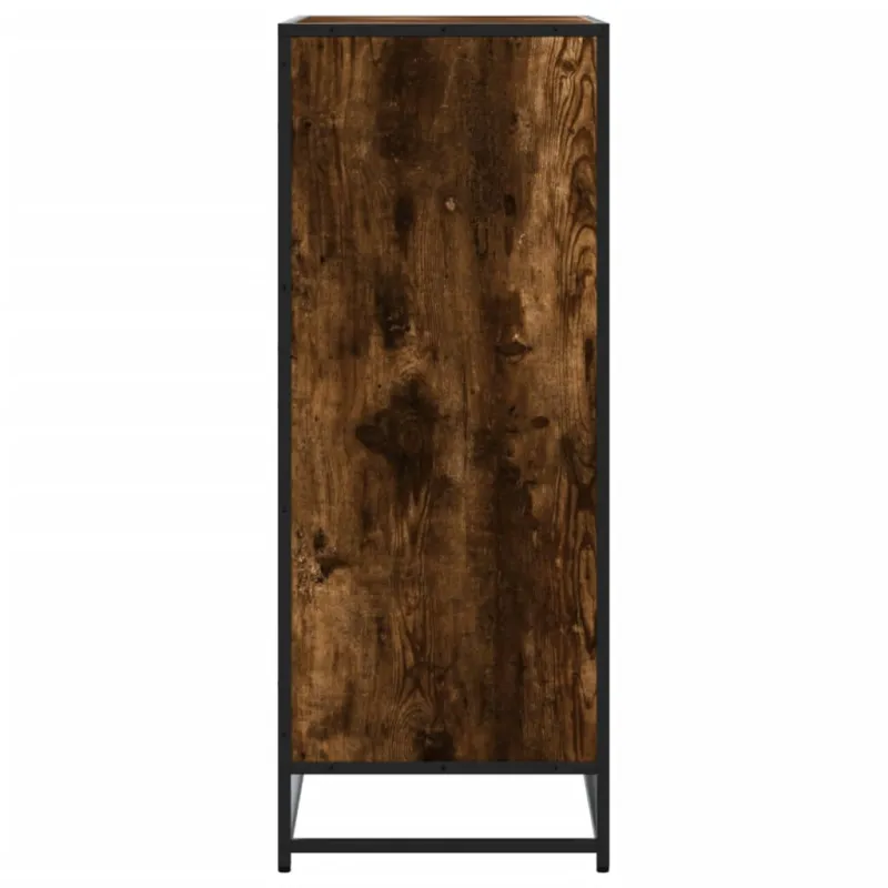 Spintelė batams, dūminio ąžuolo, 75x38x97,5cm, mediena/metalas