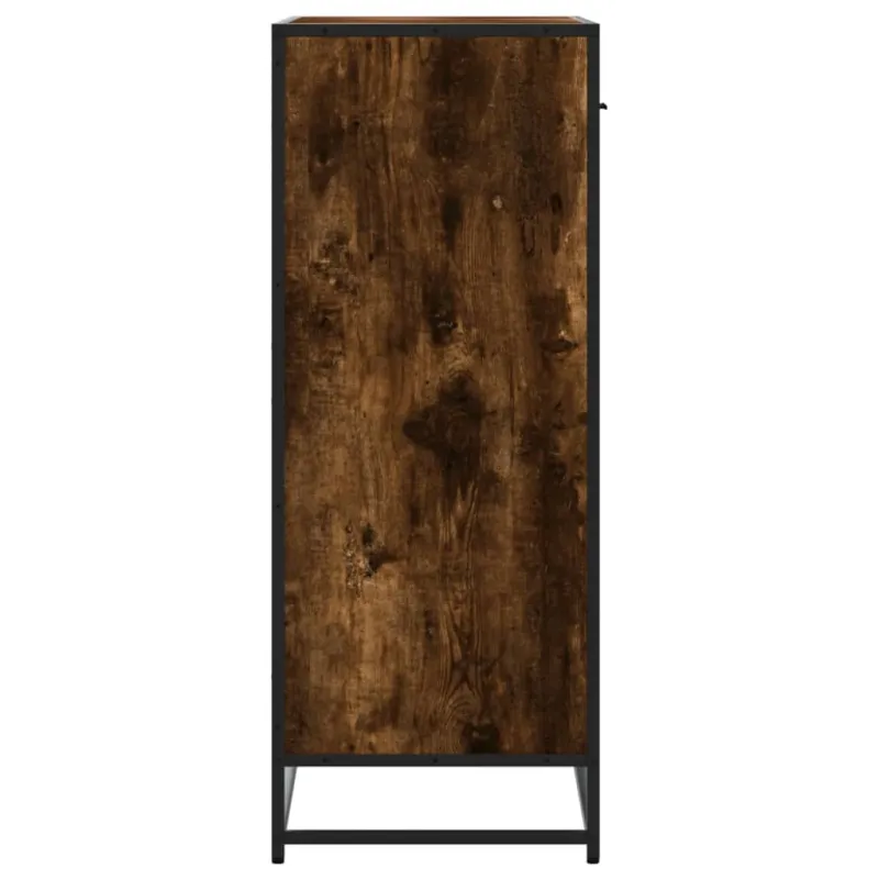 Spintelė batams, dūminio ąžuolo, 75x38x97,5cm, mediena/metalas