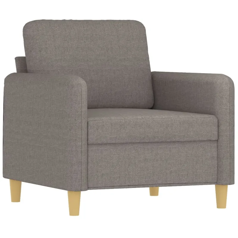 Sofos komplektas su pagalvėlėmis, 4 dalių, taupe, audinys