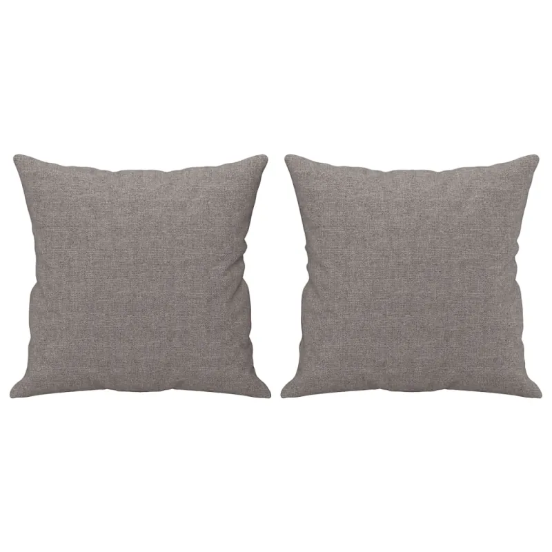 Sofos komplektas su pagalvėmis, 3 dalių, taupe, audinys