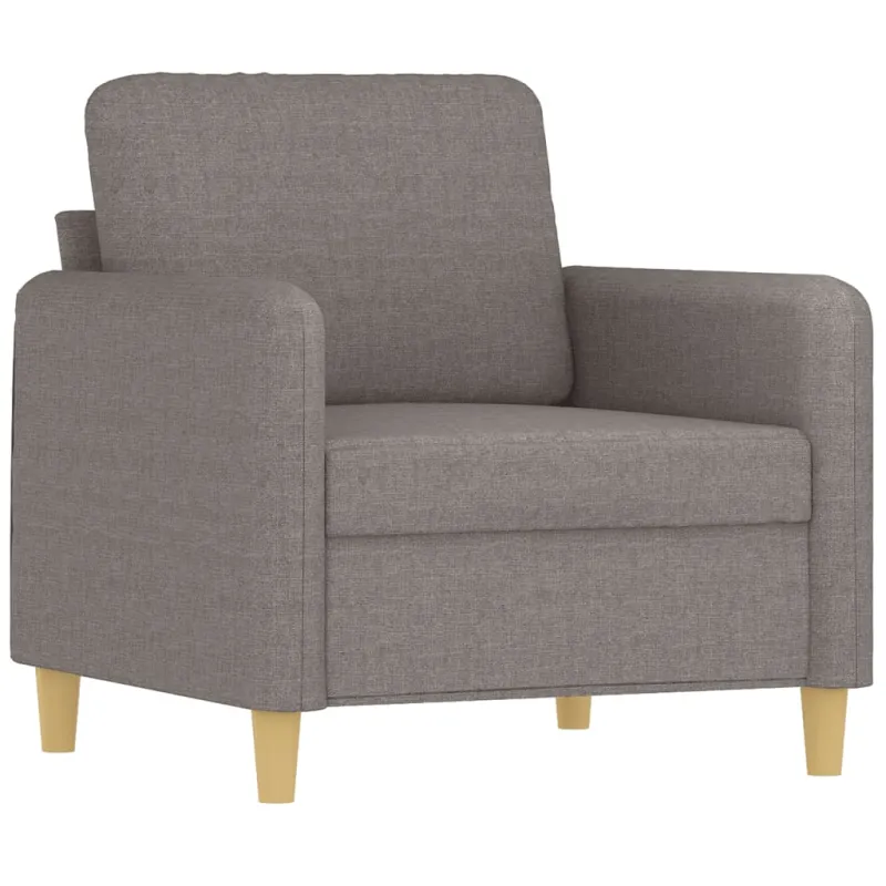 Sofos komplektas su pagalvėmis, 4 dalių, taupe, audinys