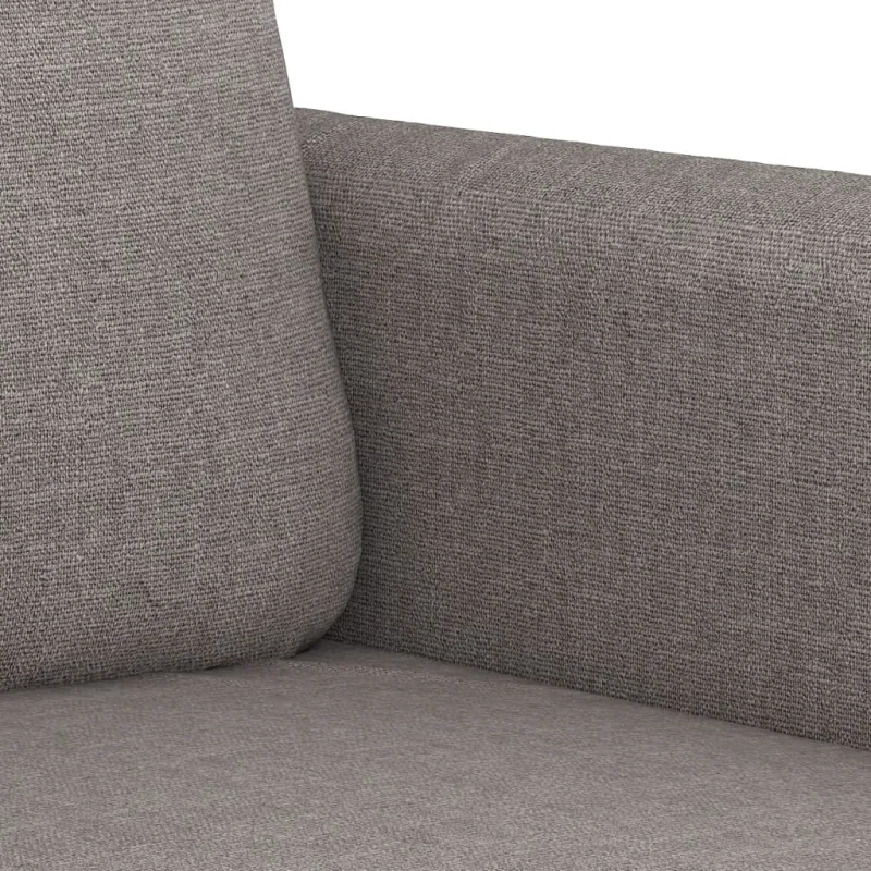 Sofos komplektas su pagalvėmis, 4 dalių, taupe, audinys