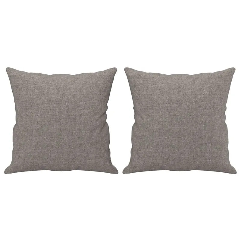 Sofos komplektas su pagalvėmis, 2 dalių, taupe, audinys