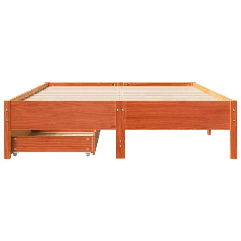 Lovos rėmas be čiužinio, vaško ruda, 120x190cm, pušis
