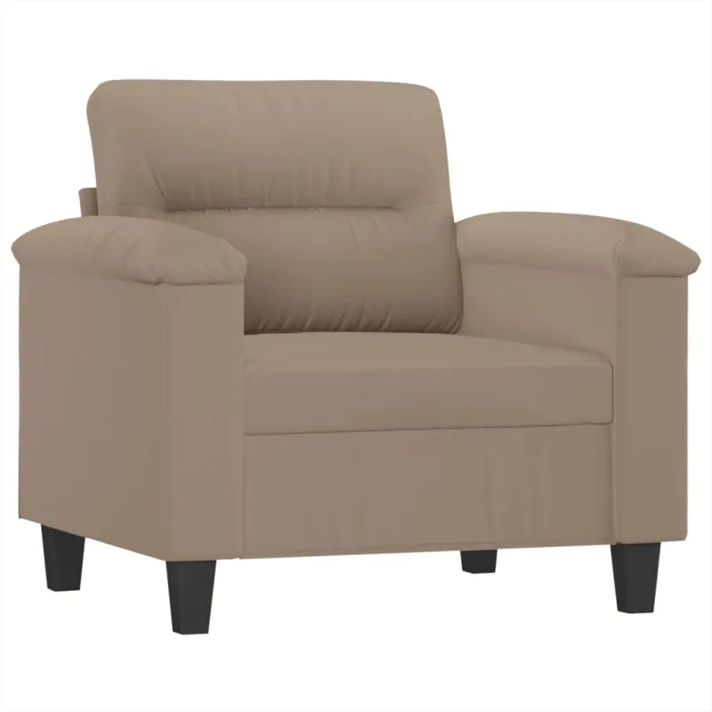 Sofos komplektas su pagalvėlėmis, 4 dalių, taupe, audinys