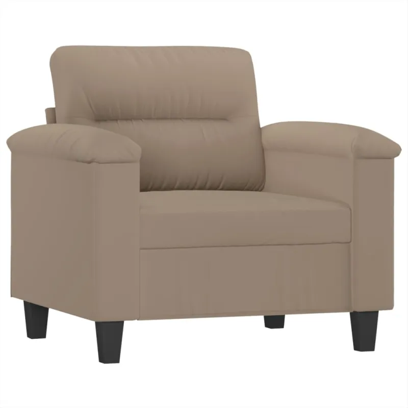 Sofos komplektas su pagalvėmis, 4 dalių, taupe, audinys