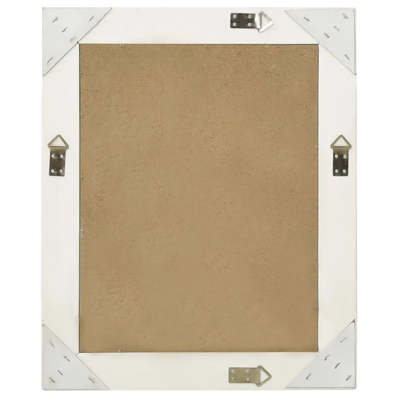 Sieninis veidrodis, baltas, 50x60cm, barokinis stilius