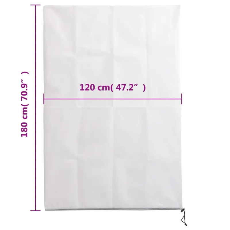 Uždangalai augalams su užtrauktukais, 4 vnt., 1,2x1,8 m, 70g/m²