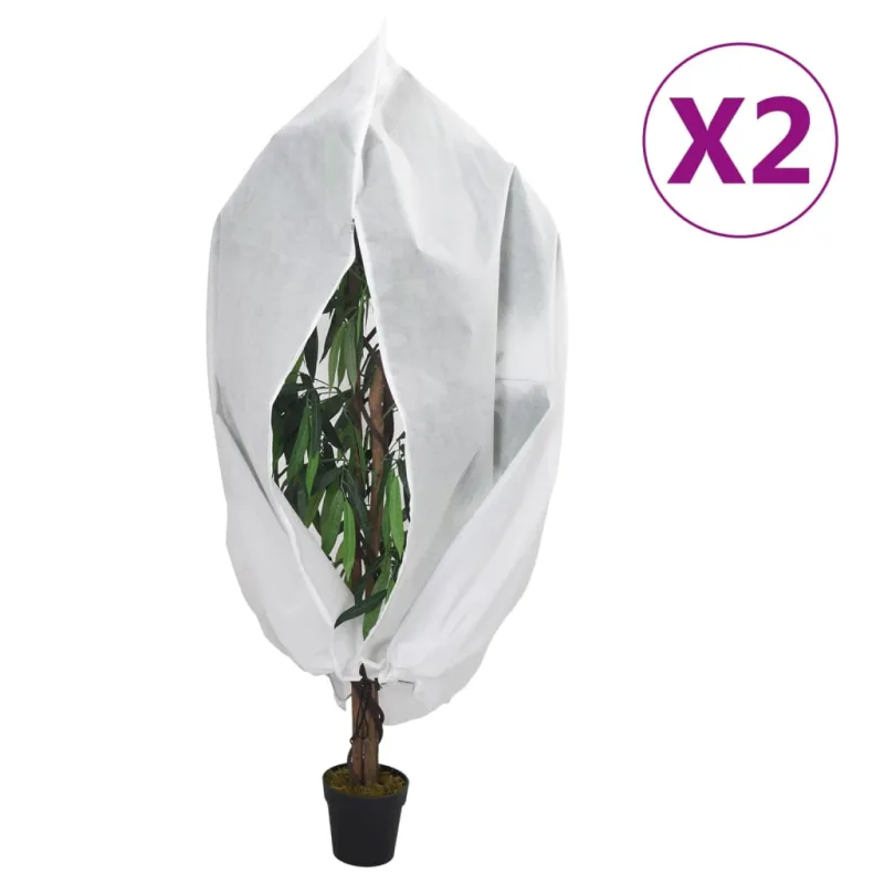 Uždangalai augalams su užtrauktukais, 2vnt., 2,36x2m, 70g/m²