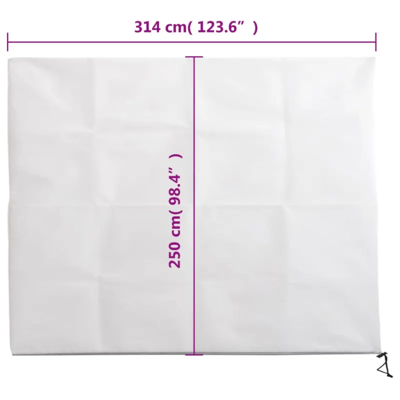 Uždangalai augalams su užtrauktukais, 2vnt., 3,14x2,5 m, 70g/m²
