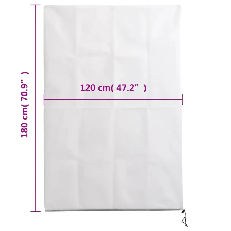 Uždangalai augalams su užtrauktukais, 10vnt., 1,2x1,8 m, 70g/m²
