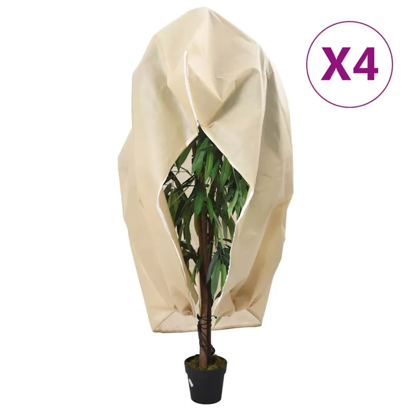 Uždangalai augalams su užtrauktukais, 4vnt., 3,93x3 m, 70g/m²