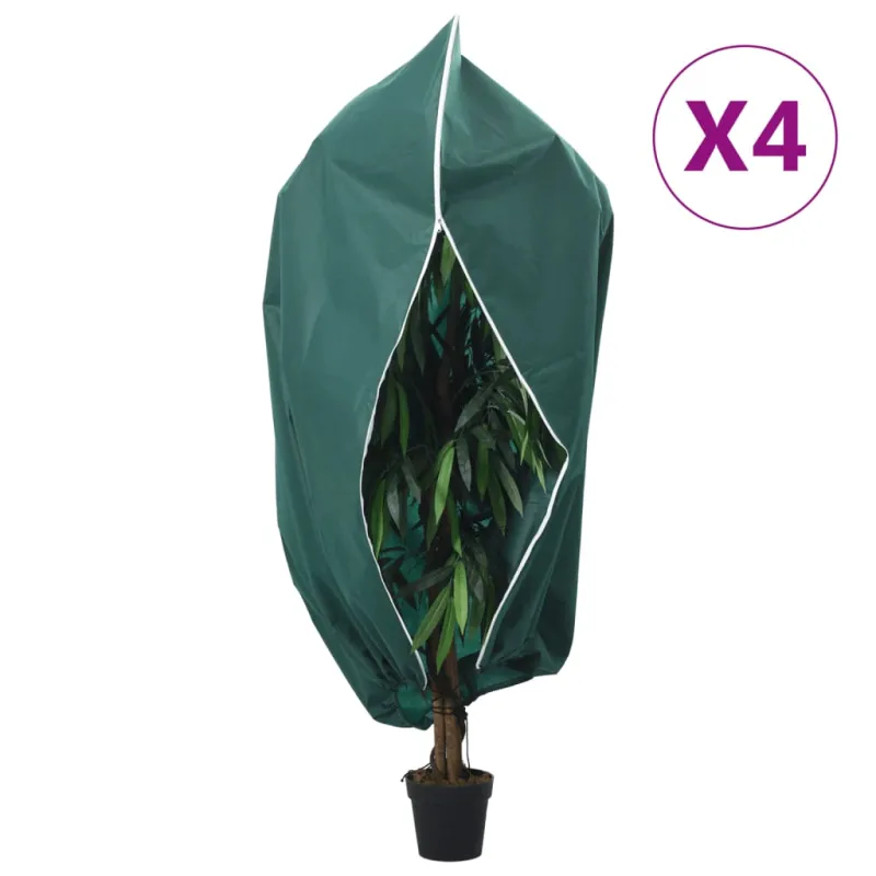 Uždangalai augalams su užtrauktukais, 4vnt., 3,14x2,5 m, 70g/m²