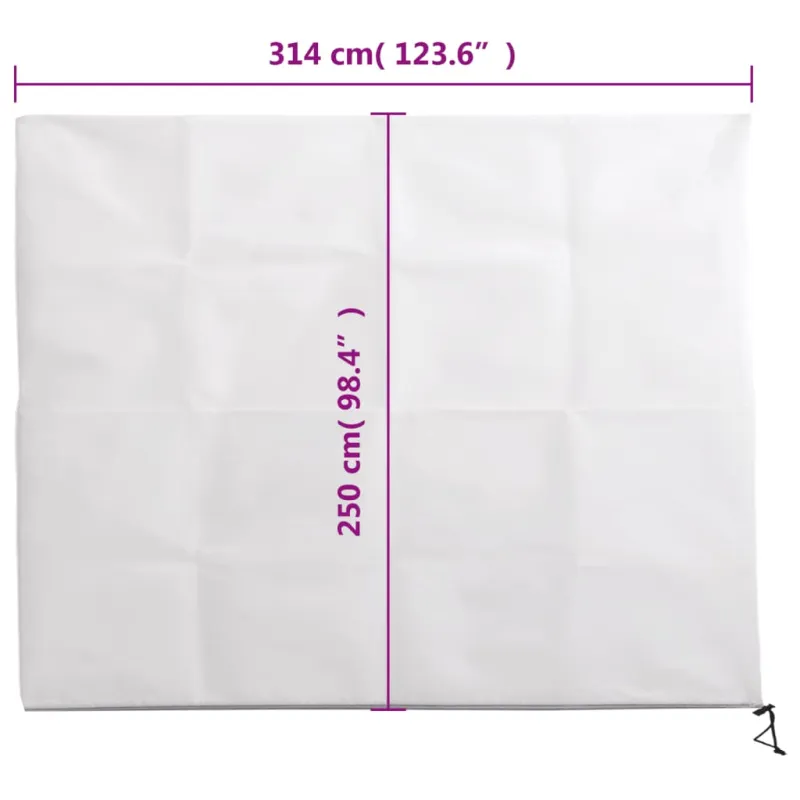 Uždangalai augalams su užtrauktukais, 10vnt., 3,14x2,5m, 70g/m²