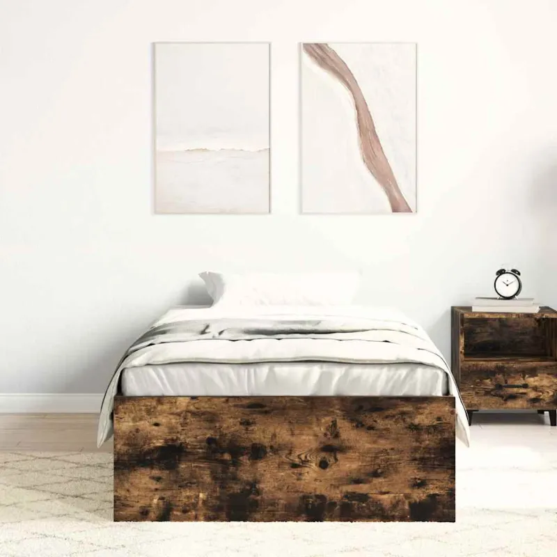 Lovos rėmas, dūminio ąžuolo spalvos, 90x200cm
