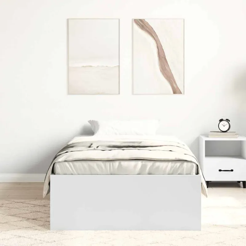 Lovos rėmas, baltos spalvos, 100x200cm