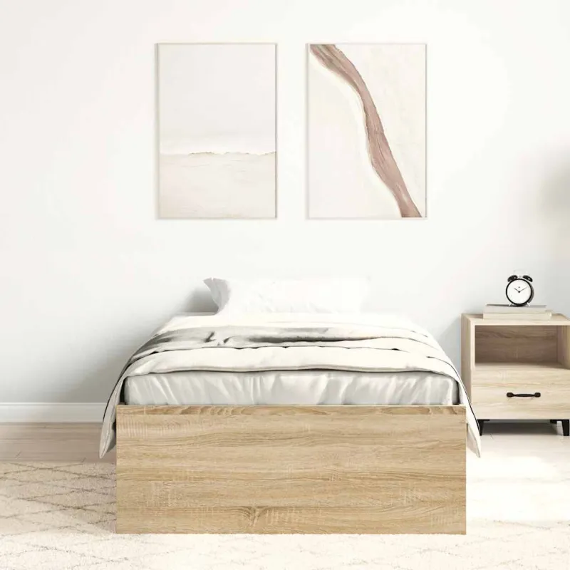 Lovos rėmas, sonoma ąžuolo spalvos, 100x200cm
