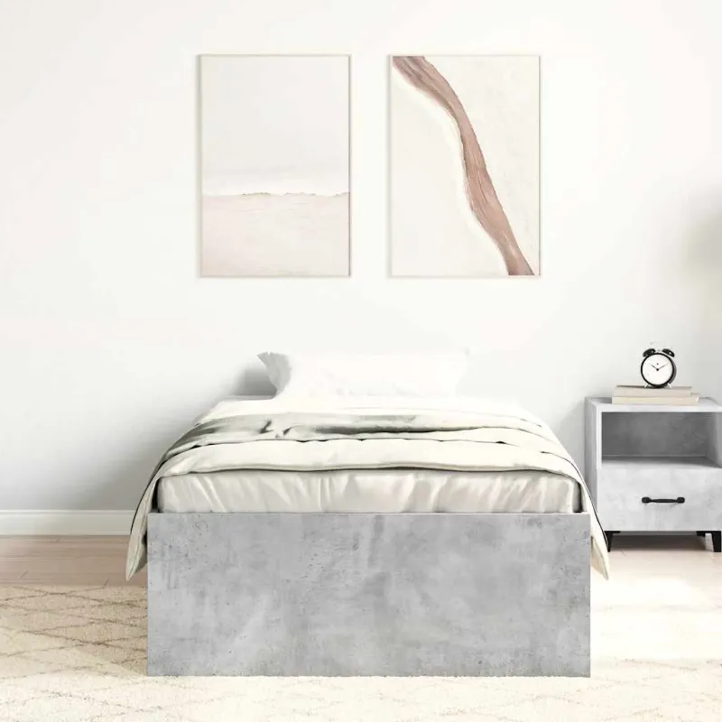 Lovos rėmas, betono pilkos spalvos, 100x200cm