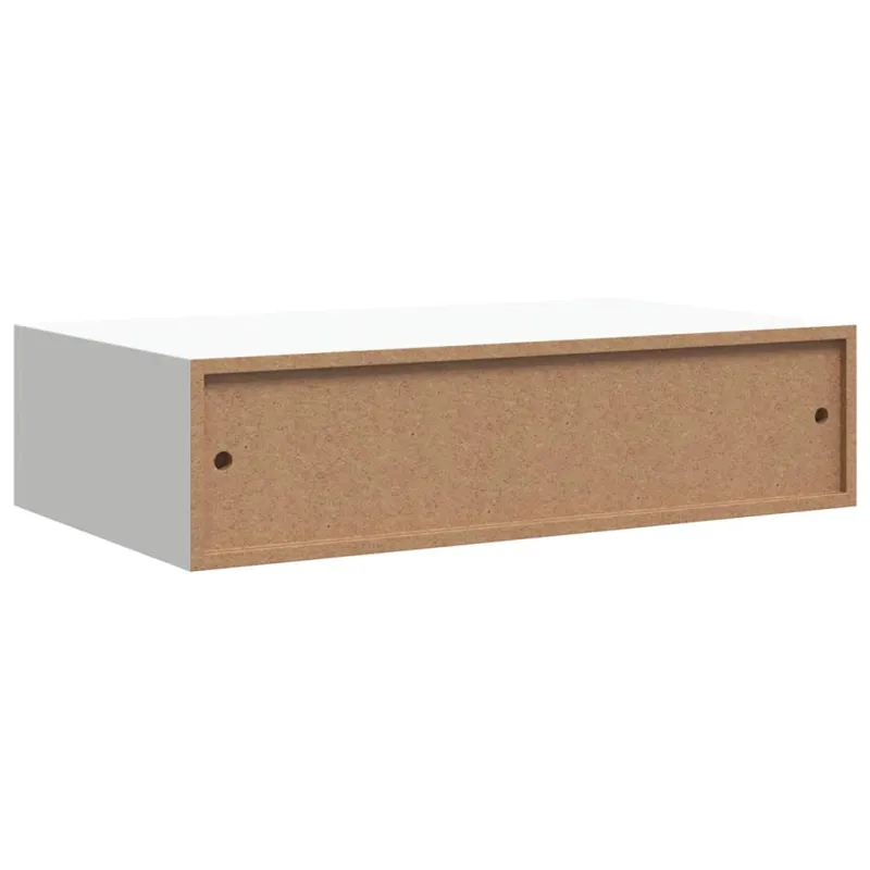 Lentynos su stalčiais, 2vnt., baltos, 40x23,5x10cm, MDF