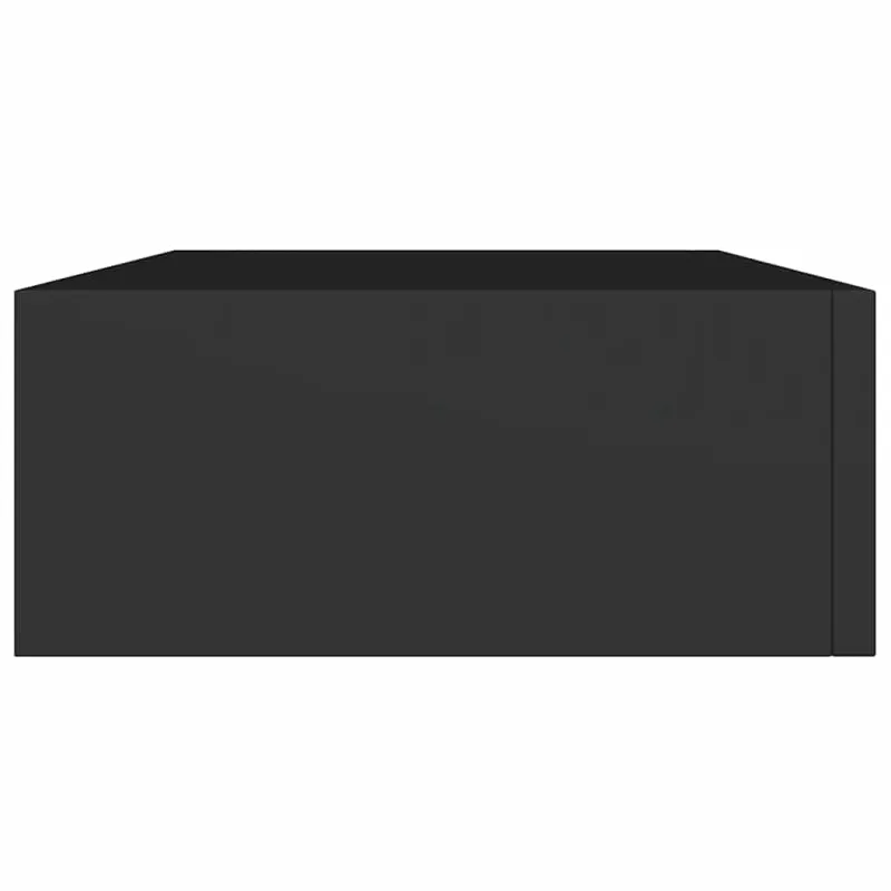 Lentynos su stalčiais, 2vnt., juodos, 40x23,5x10cm, MDF