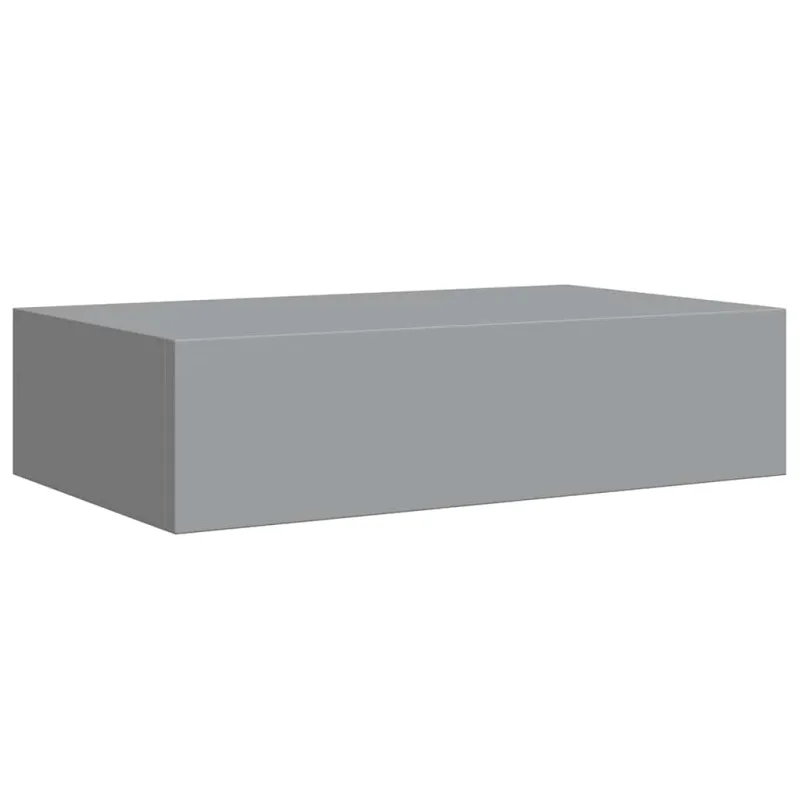 Lentynos su stalčiais, 2vnt., pilkos, 40x23,5x10cm, MDF
