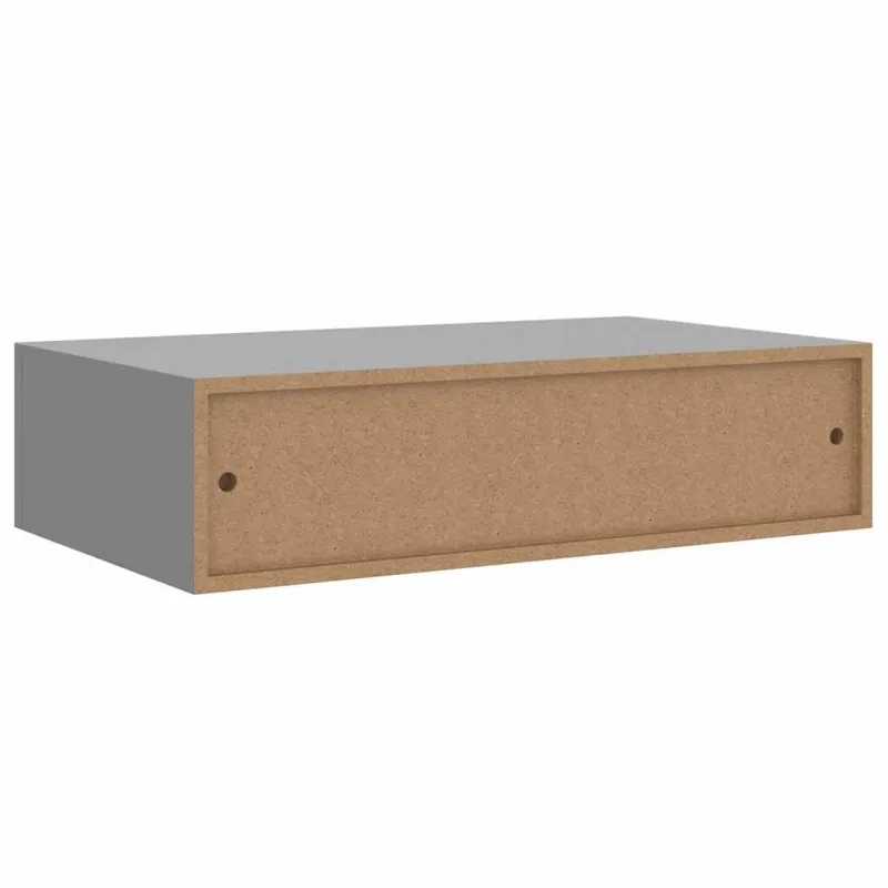 Lentynos su stalčiais, 2vnt., pilkos, 40x23,5x10cm, MDF