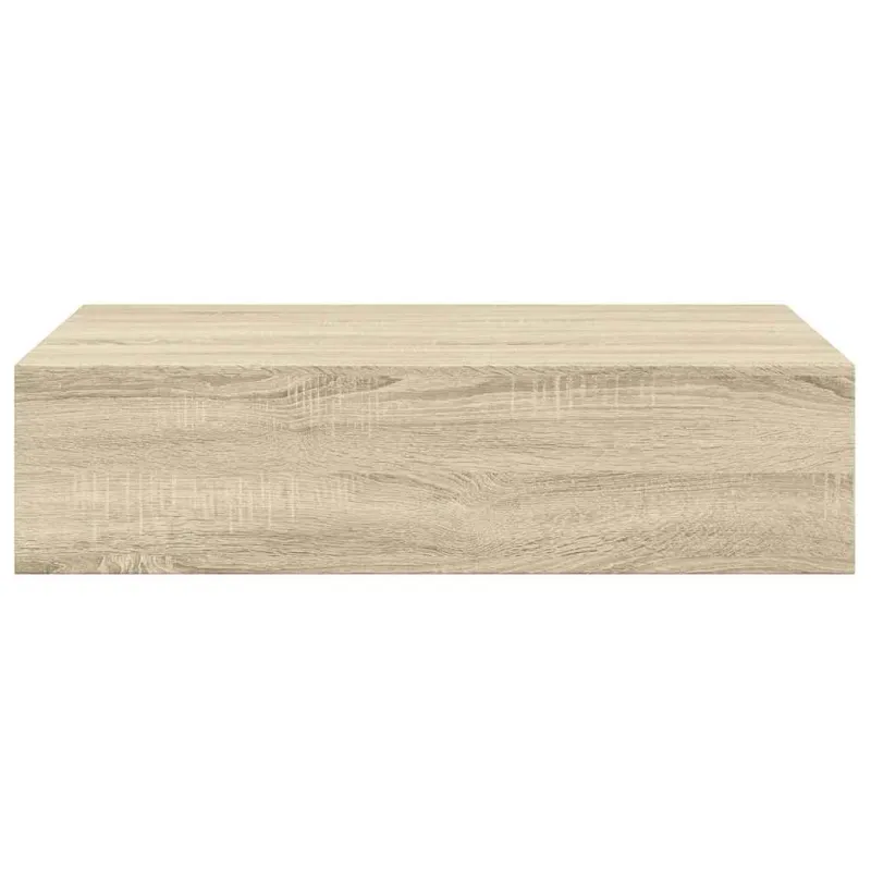 Sieninė lentyna su stalčiumi, ąžuolo, 40x23,5x10cm, MDF