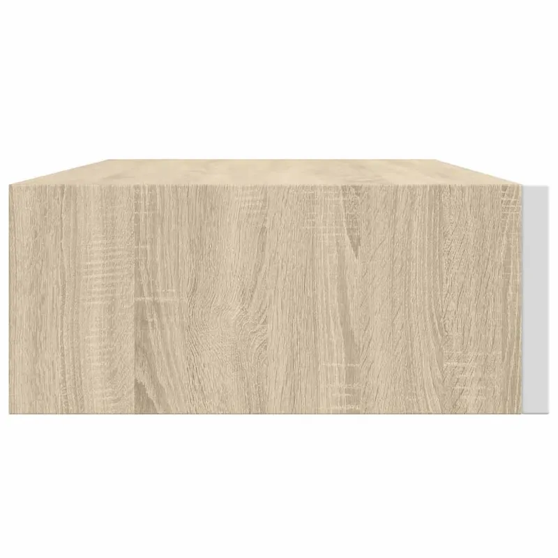 Lentynos su stalčiais, 2vnt., ąžuolo/baltos, 40x23,5x10cm, MDF
