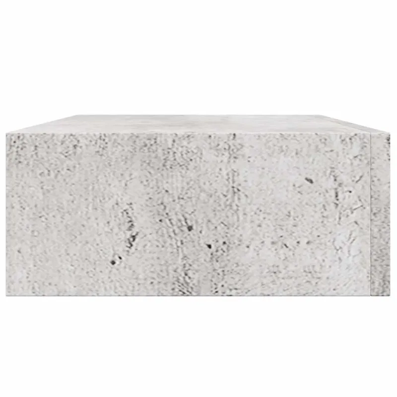 Lentynos su stalčiais, 2vnt., betono pilkos, 40x23,5x10cm, MDF
