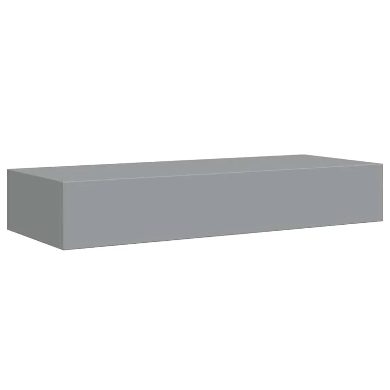 Lentynos su stalčiais, 2vnt., pilkos, 60x23,5x10cm, MDF