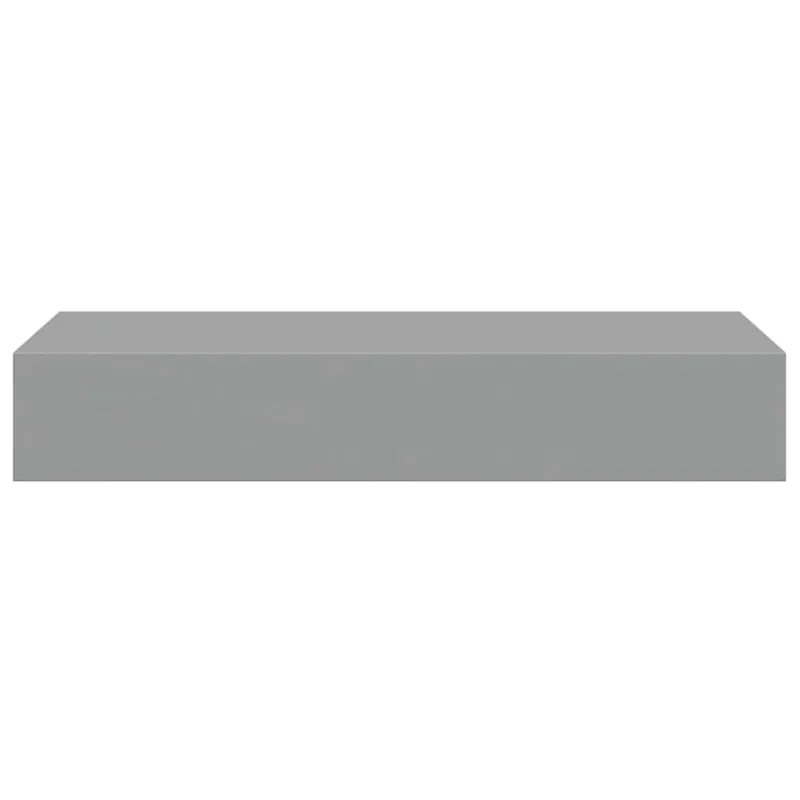 Lentynos su stalčiais, 2vnt., pilkos, 60x23,5x10cm, MDF