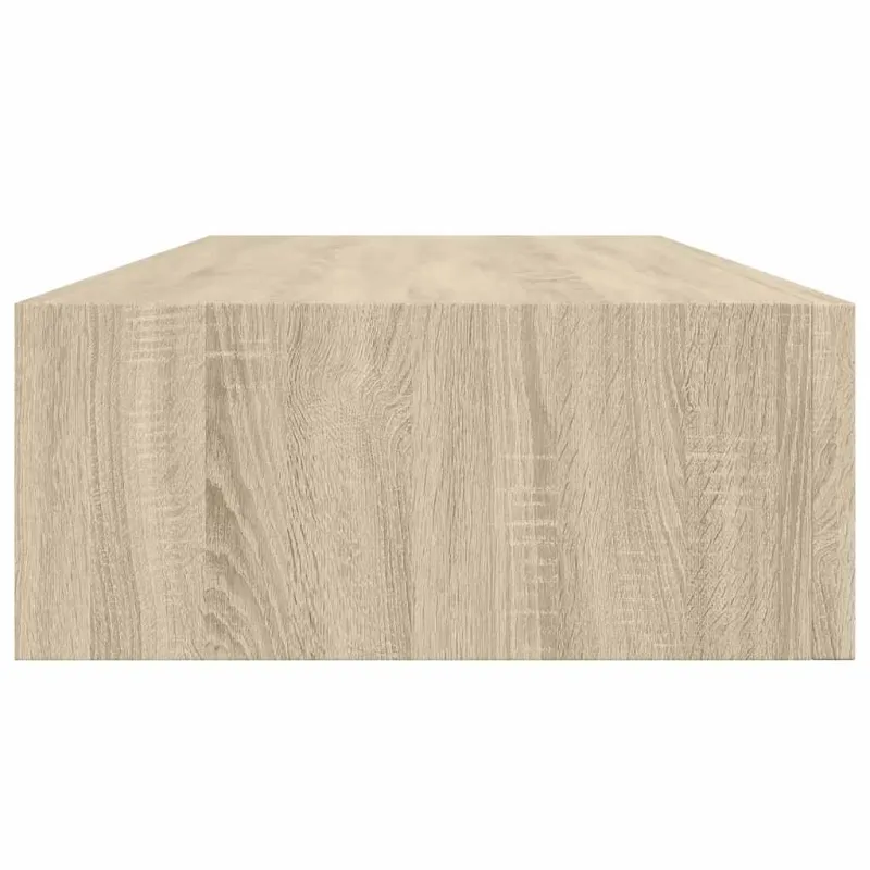 Sieninė lentyna su stalčiumi, ąžuolo, 60x23,5x10cm, MDF