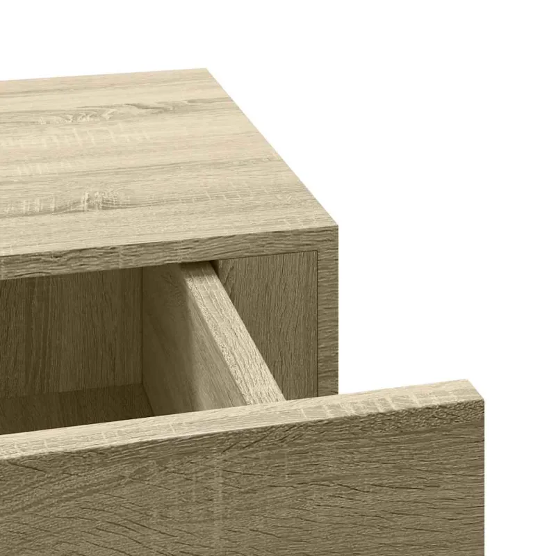 Lentynos su stalčiais, 2vnt., ąžuolo, 60x23,5x10cm, MDF