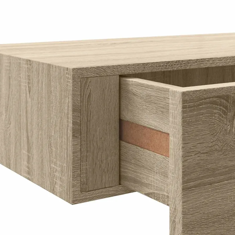Lentynos su stalčiais, 2vnt., ąžuolo, 60x23,5x10cm, MDF