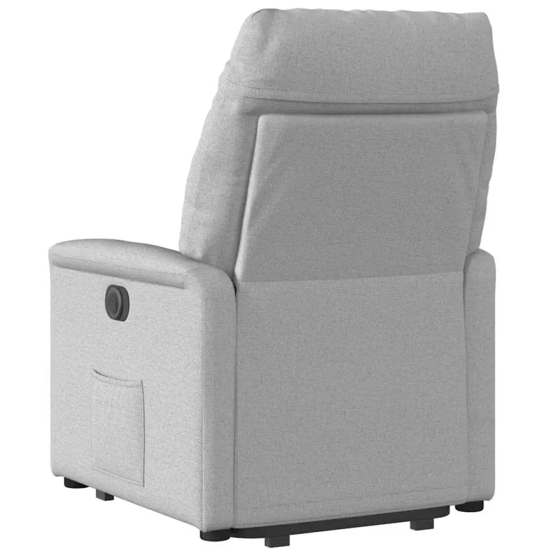 Atsistojantis atlošiamas krėslas, pilkos spalvos, audinys