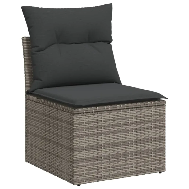 Soodokokoonpano pehmusteilla, 11 osaa, harmaa, polyratami