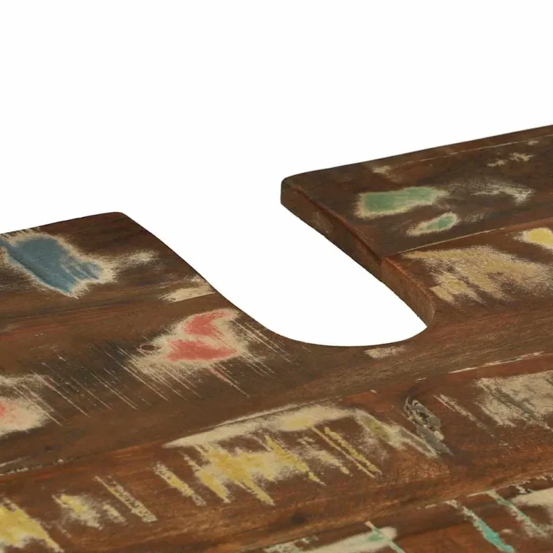 Vonios baldų rinkinys su stalčių 4 pcs Kietas atkurtas medis