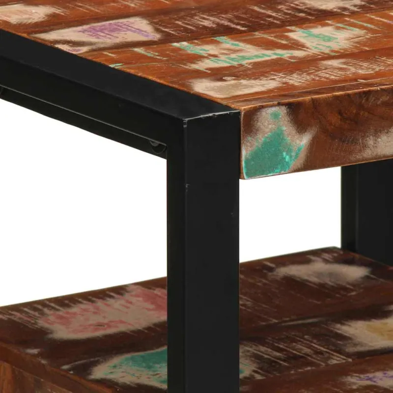 Vonios baldų rinkinys su stalčių 4 pcs Kietas atkurtas medis