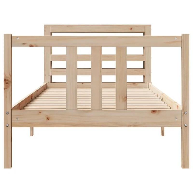 Lovos rėmas su galvūgaliu, 75x190cm, pušies medienos masyvas