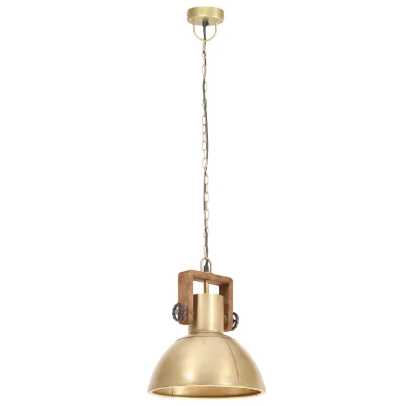 Pakabinamas šviestuvas, žalvario, 30cm, 25W, apskritas, E27