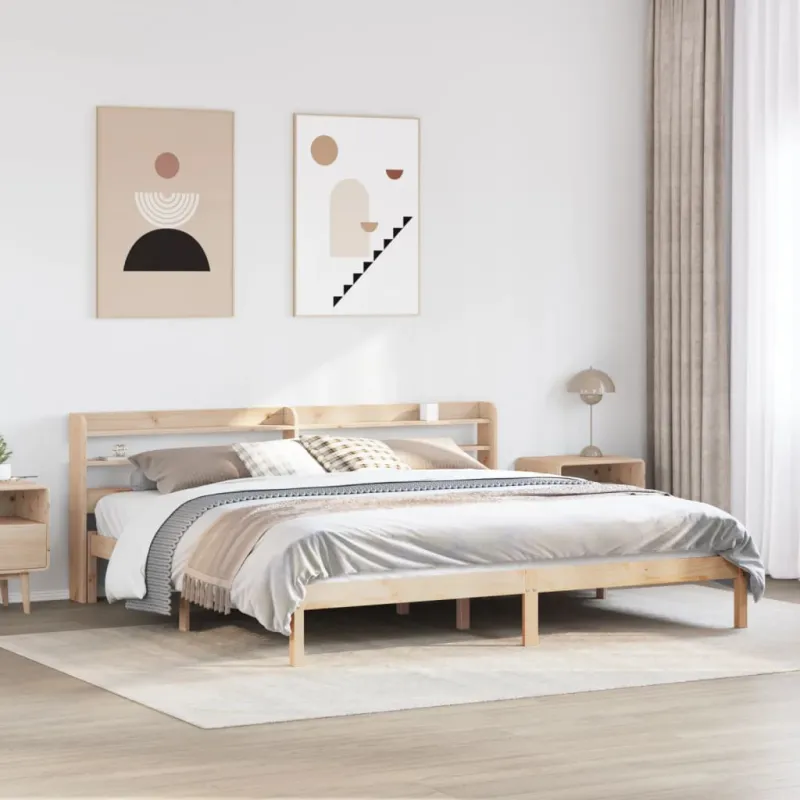 Lovos rėmas be čiužinio, 200x200cm, pušies medienos masyvas