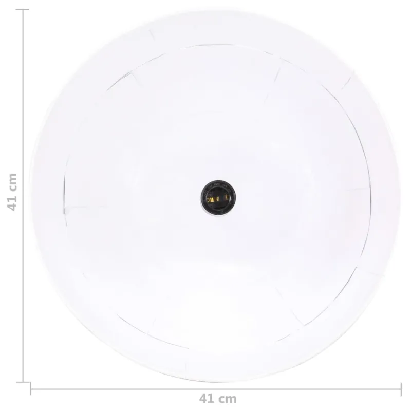 Pakabinamas šviestuvas, baltas, 41cm, 25W, apskritas, E27